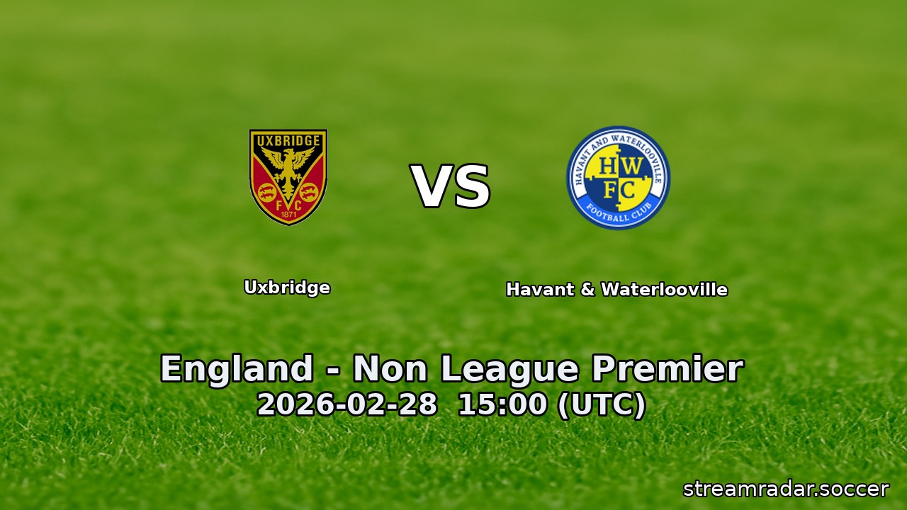 Uxbridge vs Havant & Waterlooville