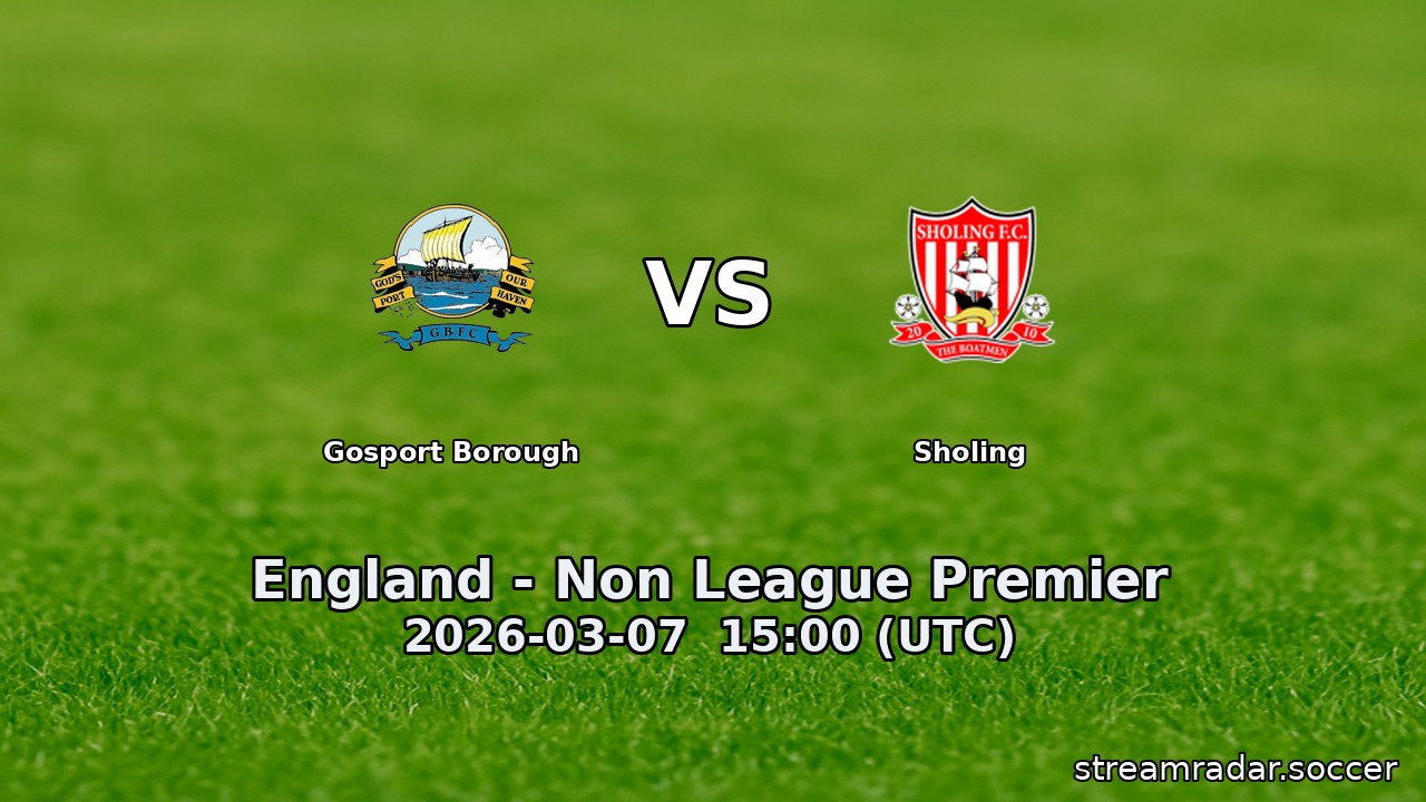 Gosport Borough vs Sholing