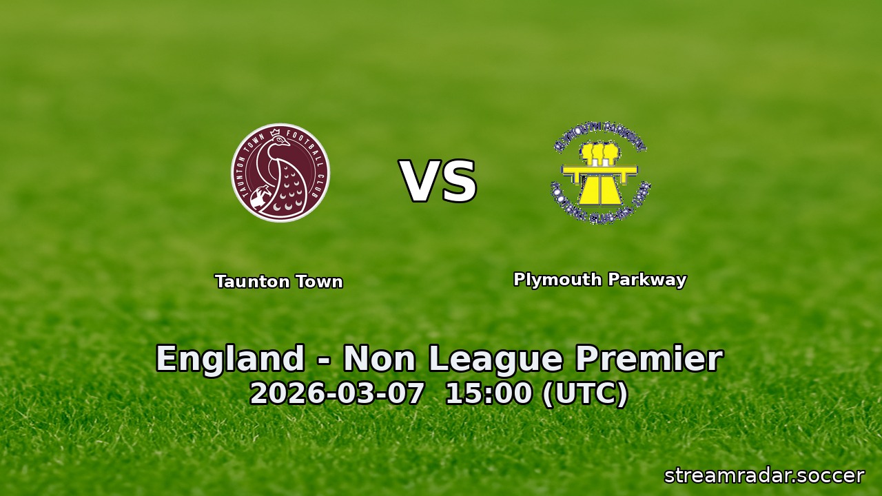Taunton Town vs Plymouth Parkway