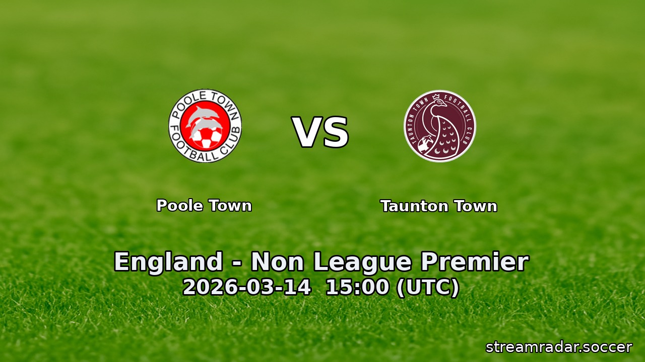 Poole Town vs Taunton Town