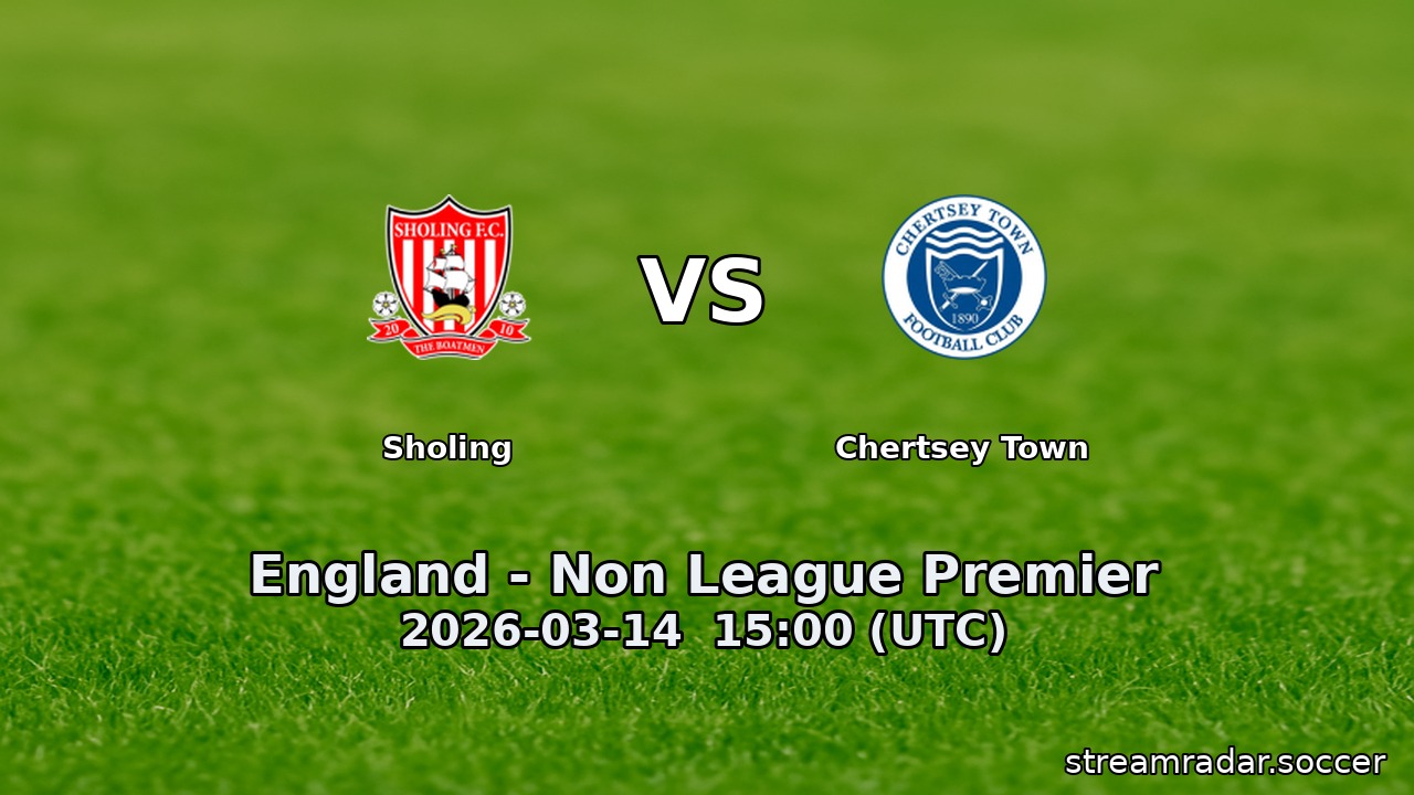 Sholing vs Chertsey Town