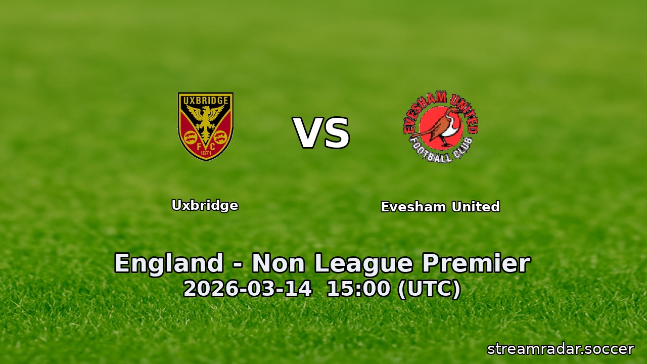 Uxbridge vs Evesham United