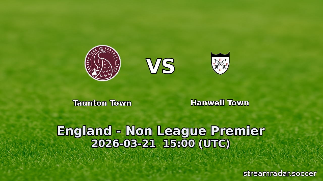 Taunton Town vs Hanwell Town