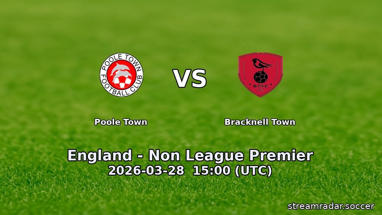 Poole Town vs Bracknell Town