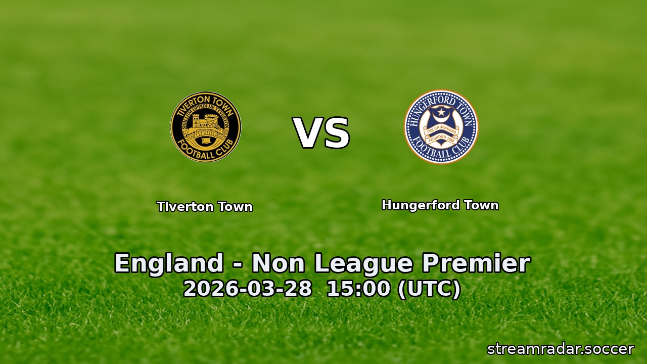 Tiverton Town vs Hungerford Town