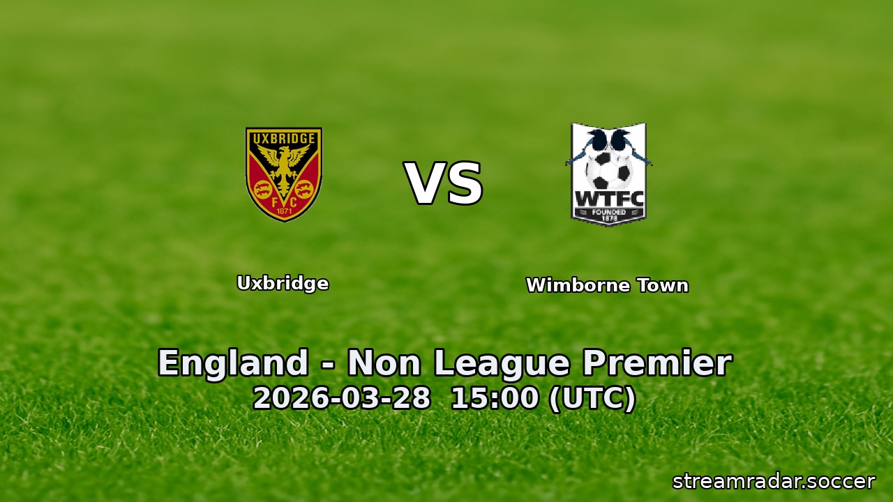 Uxbridge vs Wimborne Town