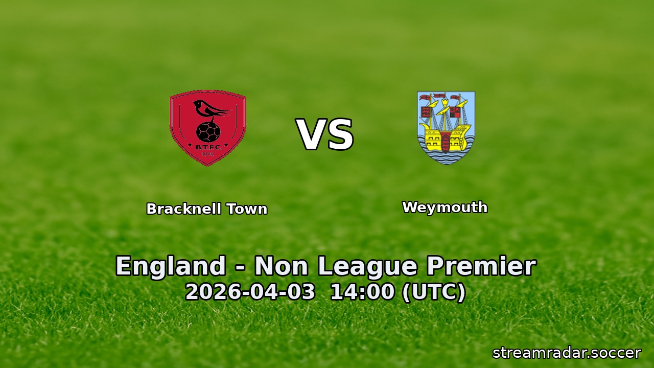 Bracknell Town vs Weymouth