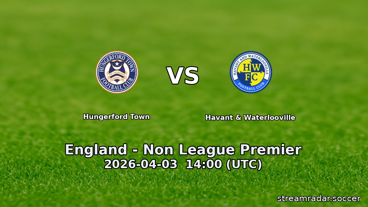 Hungerford Town vs Havant & Waterlooville