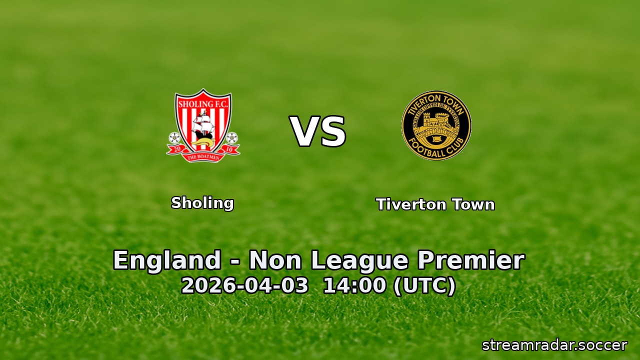Sholing vs Tiverton Town