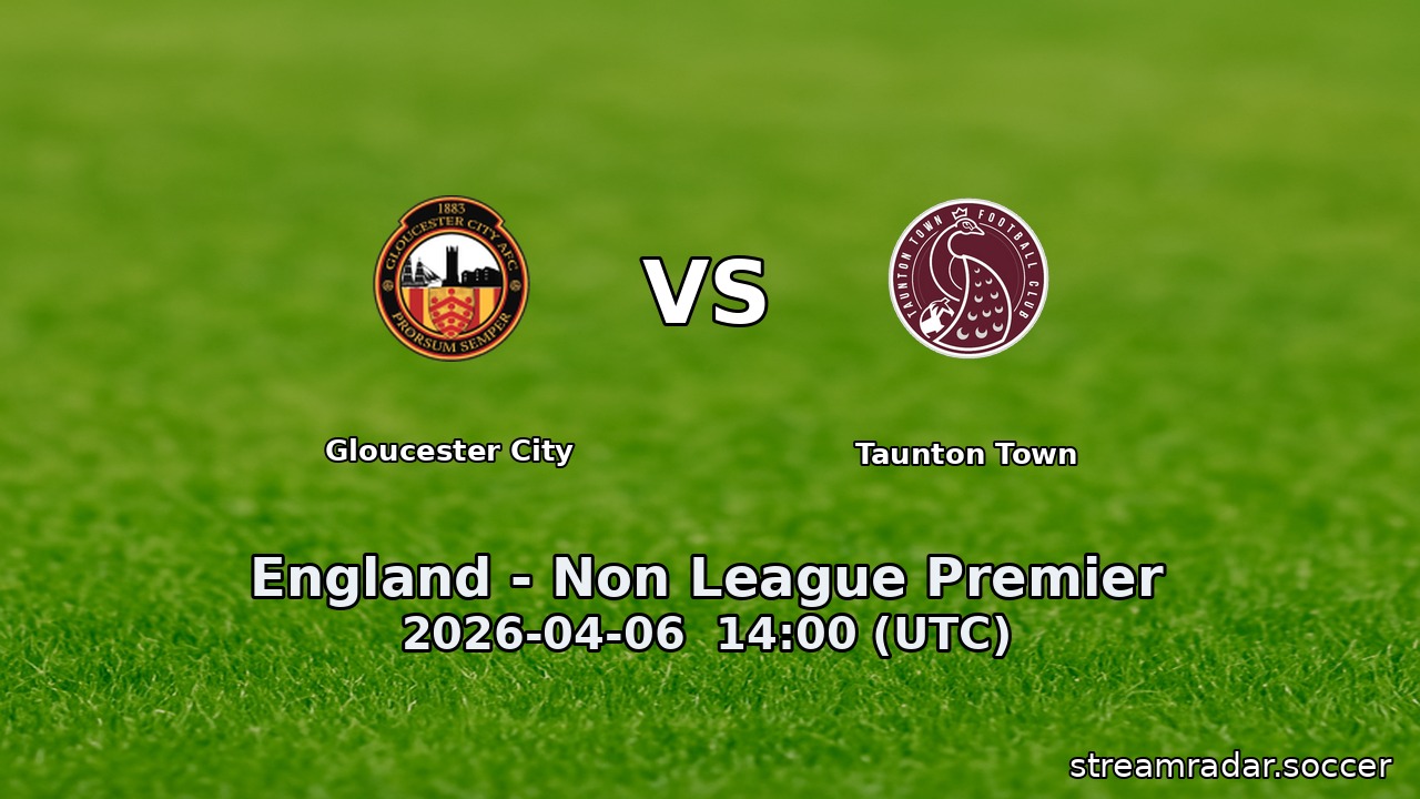 Gloucester City vs Taunton Town