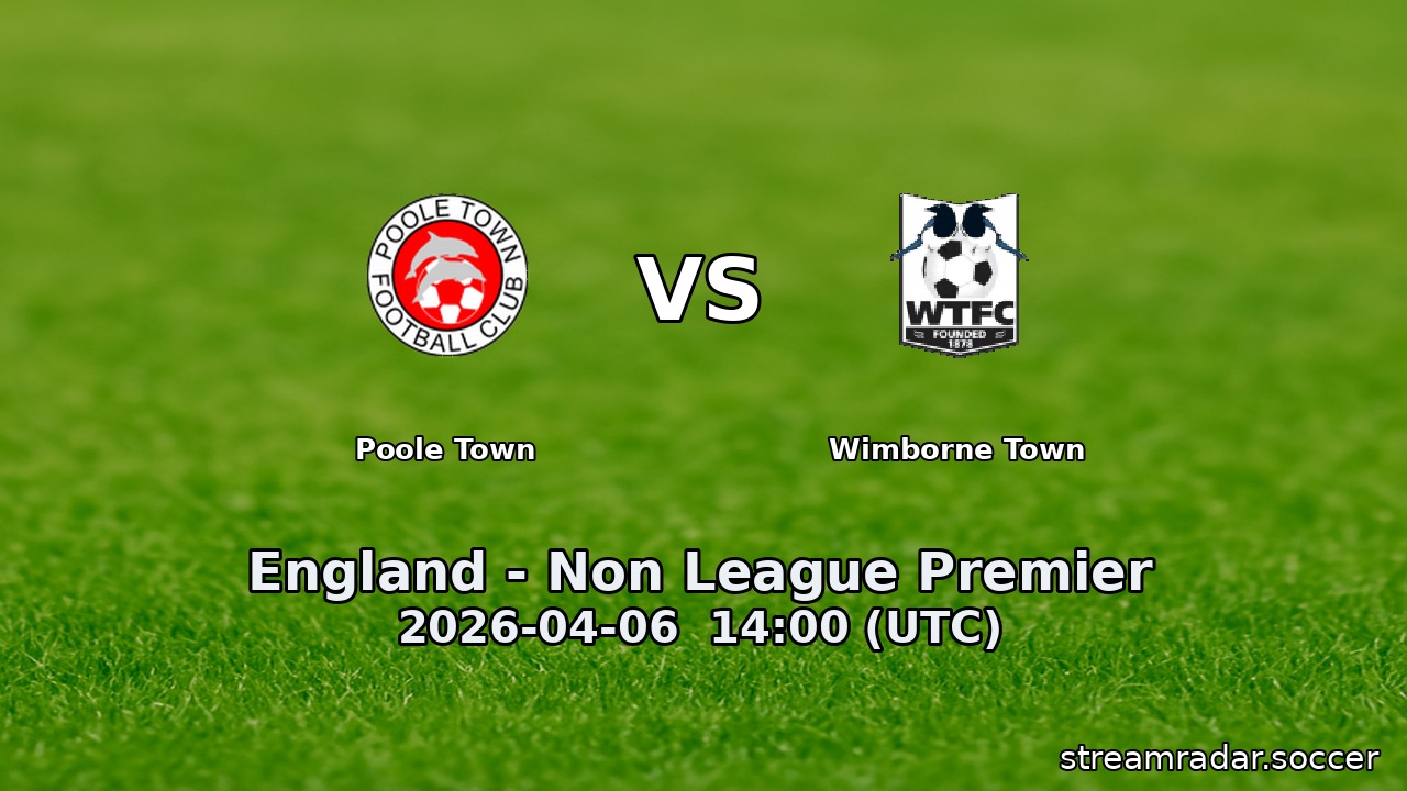 Poole Town vs Wimborne Town