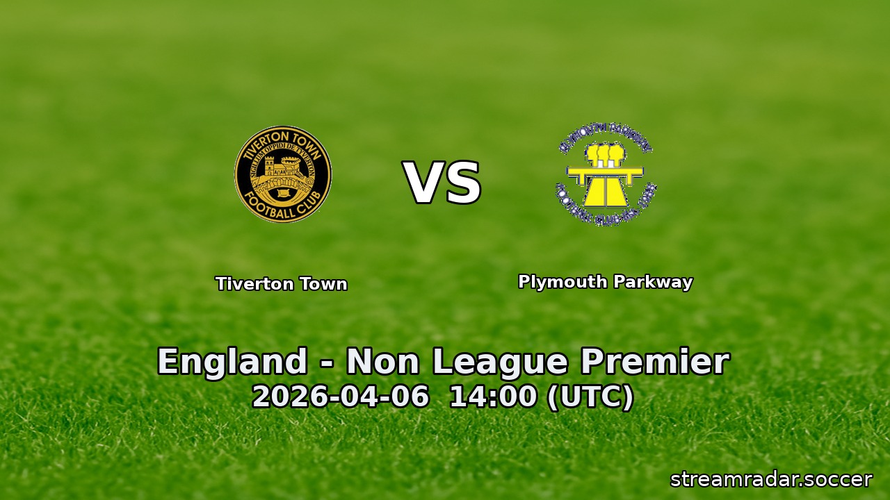 Tiverton Town vs Plymouth Parkway