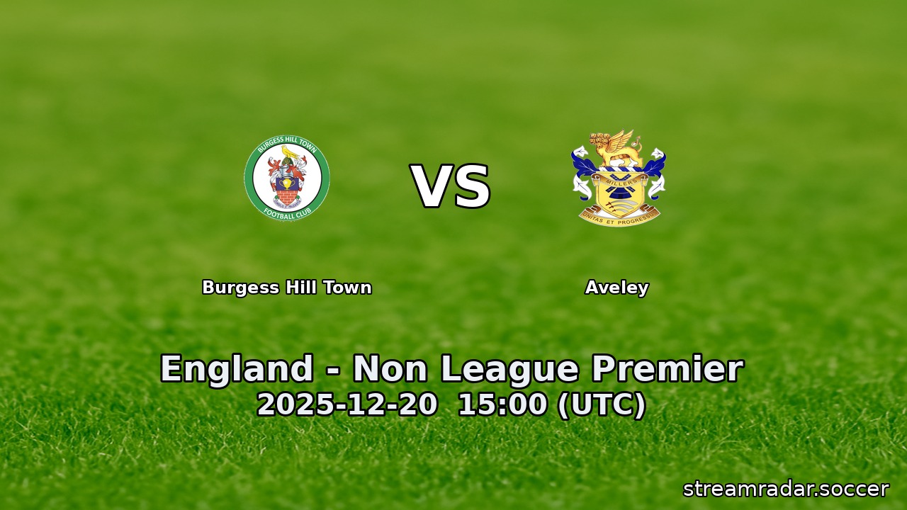 Burgess Hill Town vs Aveley