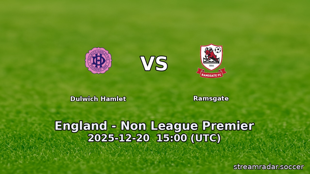 Dulwich Hamlet vs Ramsgate