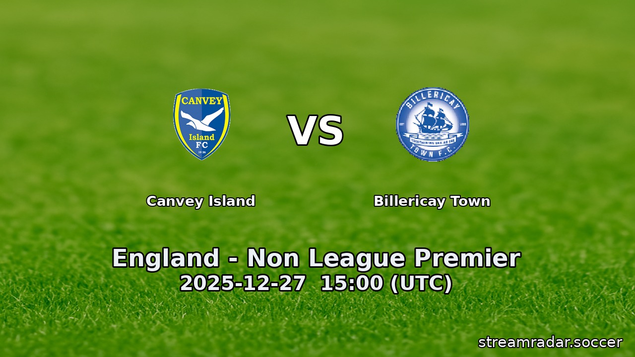Canvey Island vs Billericay Town