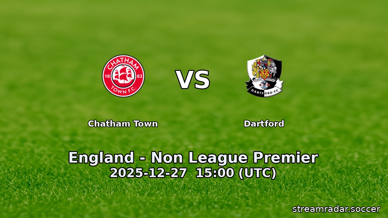 Chatham Town vs Dartford