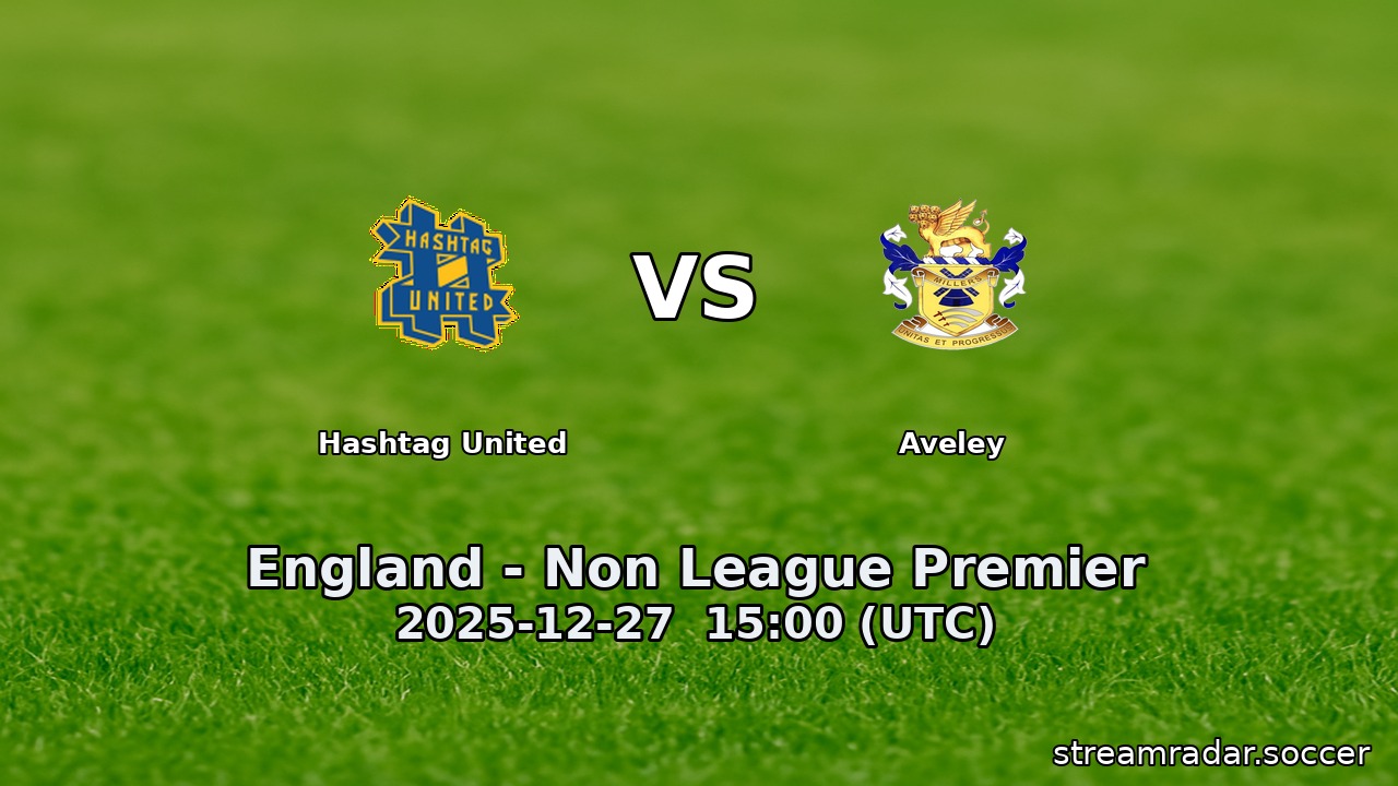 Hashtag United vs Aveley