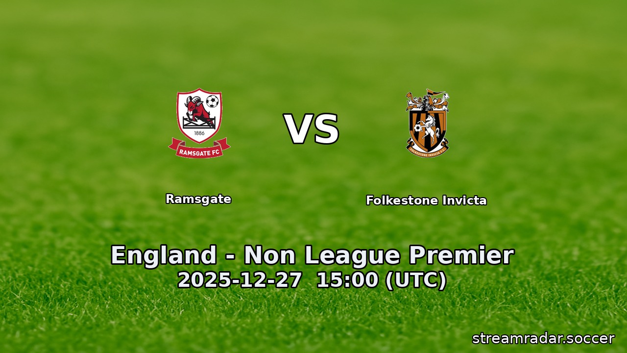 Ramsgate vs Folkestone Invicta