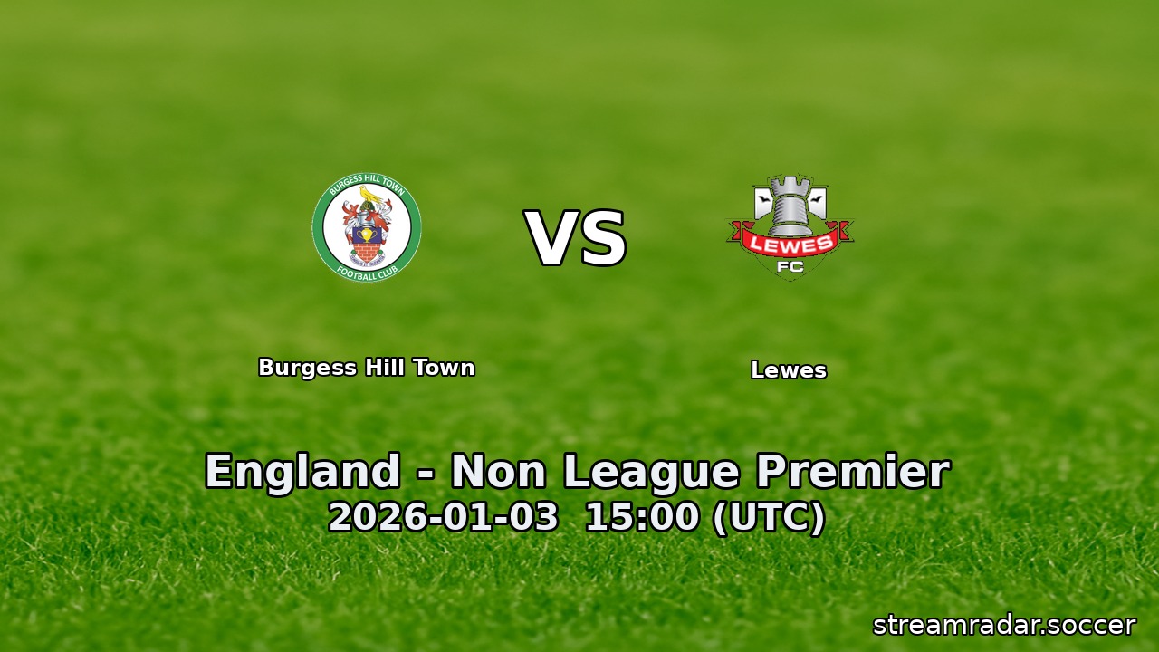 Burgess Hill Town vs Lewes