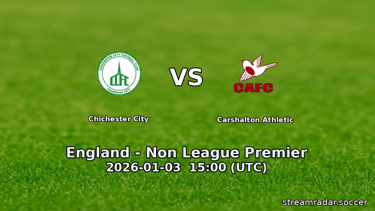 Chichester City vs Carshalton Athletic
