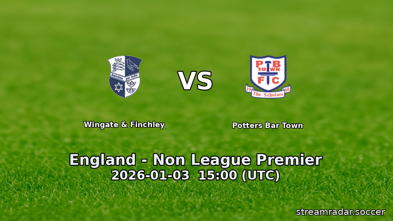 Wingate & Finchley vs Potters Bar Town