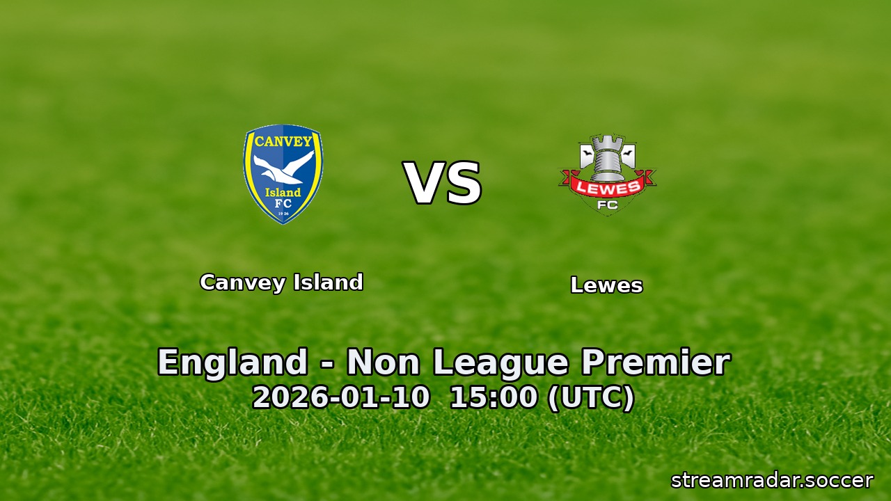 Canvey Island vs Lewes