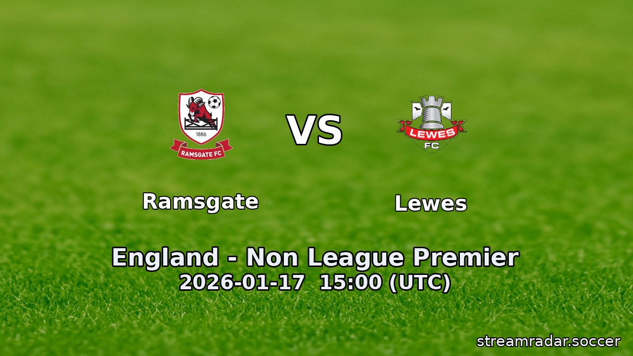 Ramsgate vs Lewes