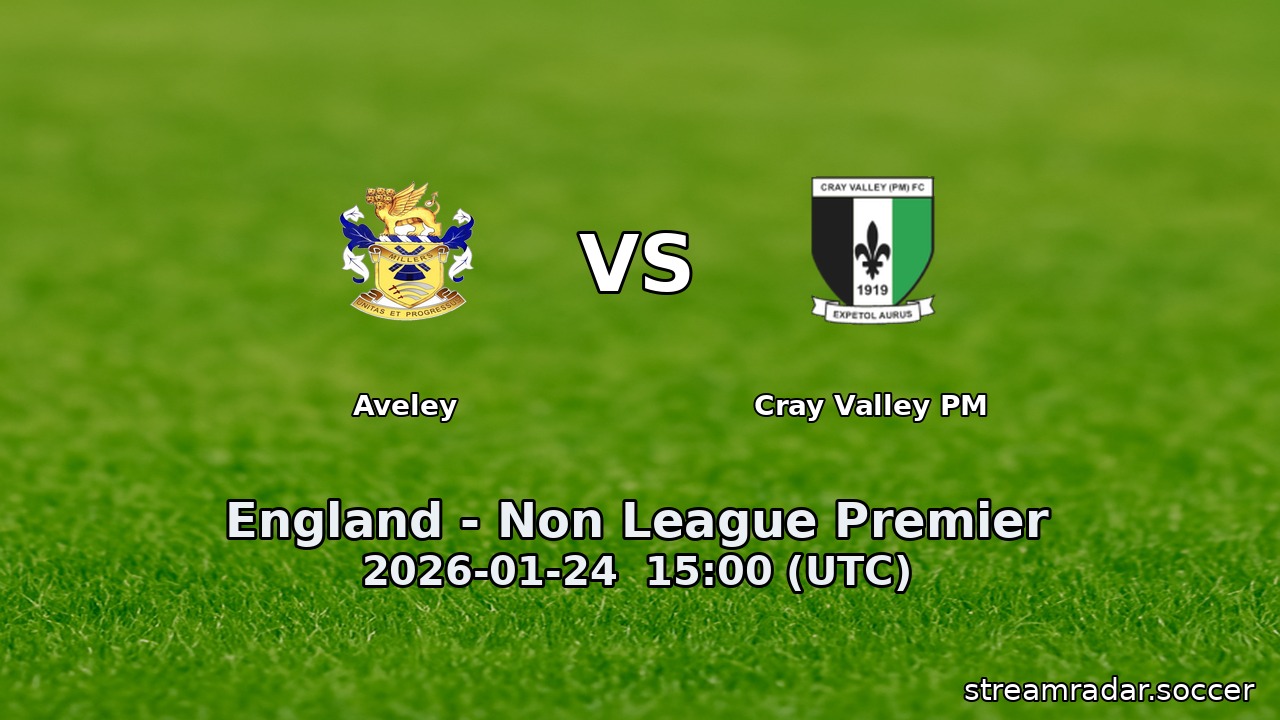 Aveley vs Cray Valley PM