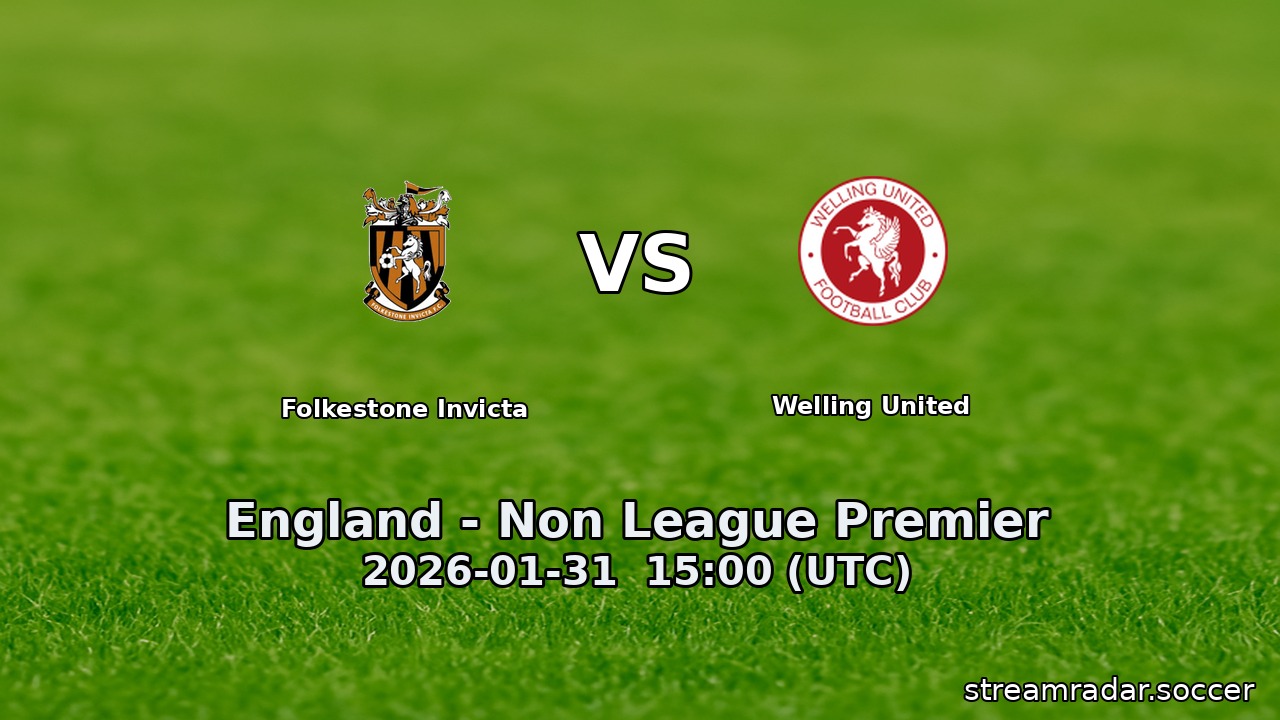 Folkestone Invicta vs Welling United