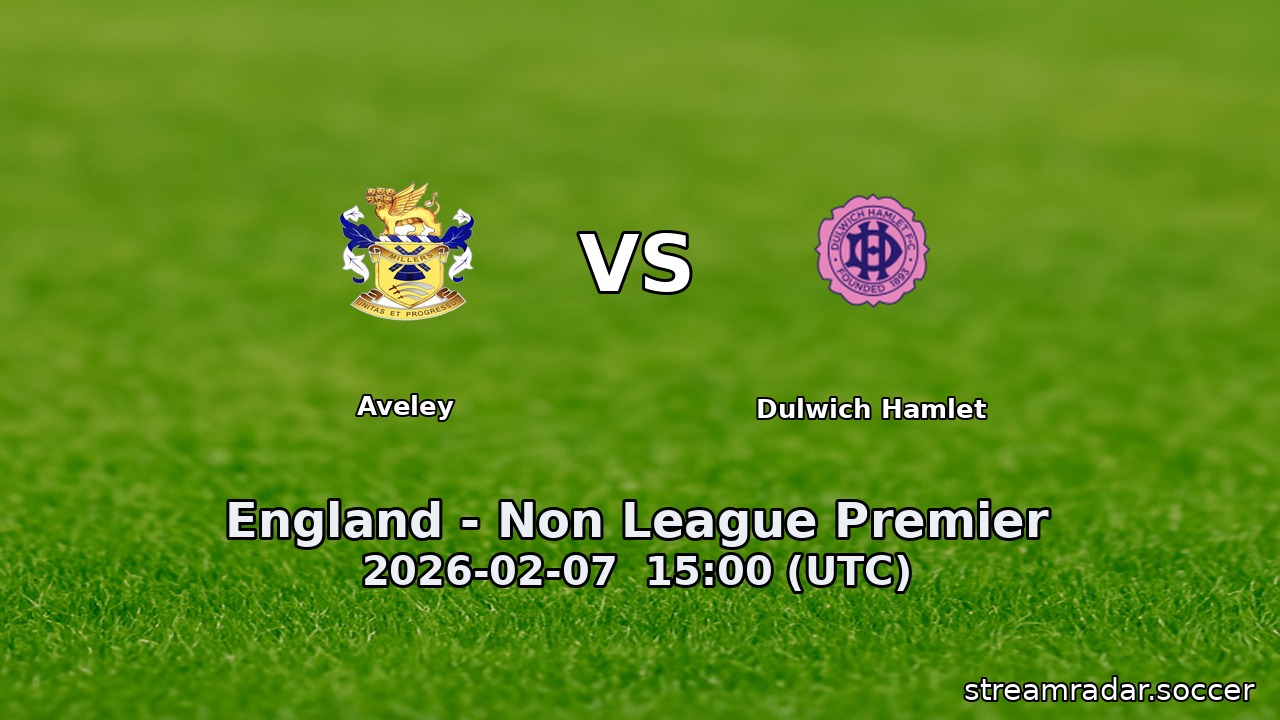 Aveley vs Dulwich Hamlet