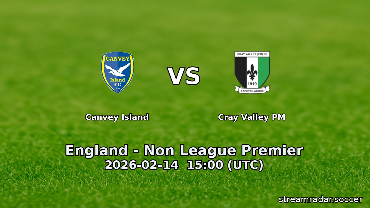 Canvey Island vs Cray Valley PM