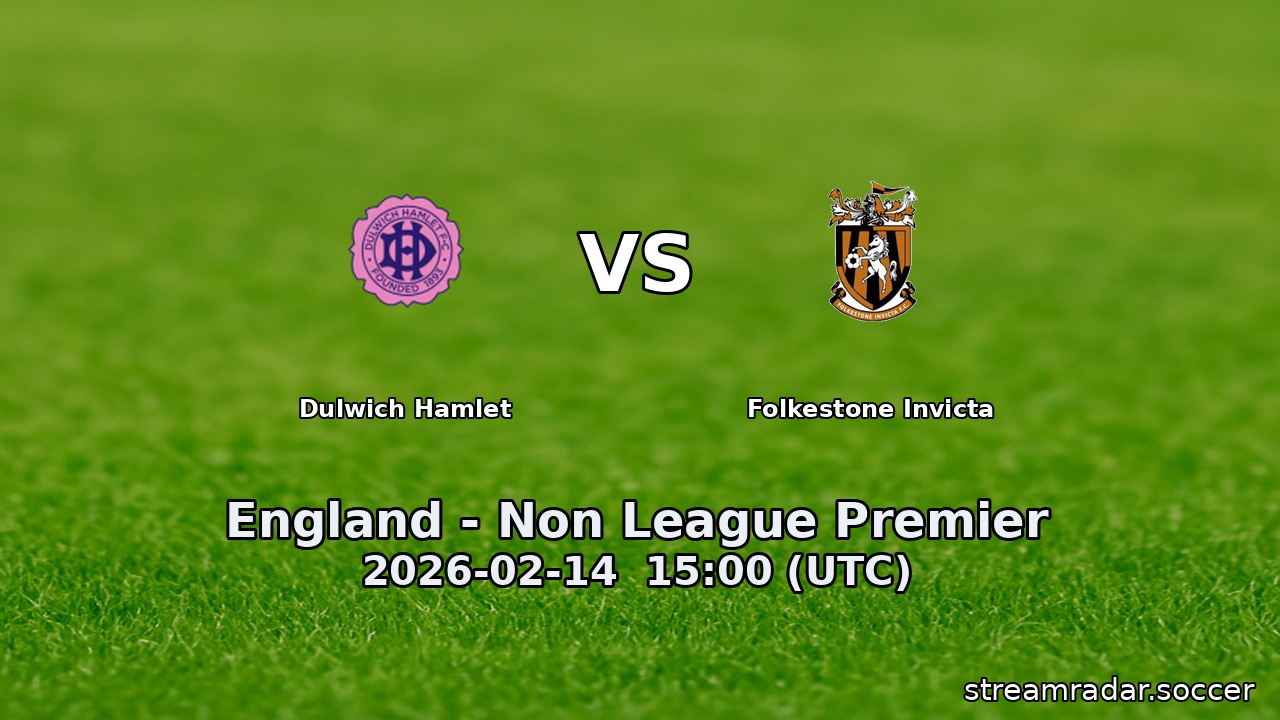 Dulwich Hamlet vs Folkestone Invicta