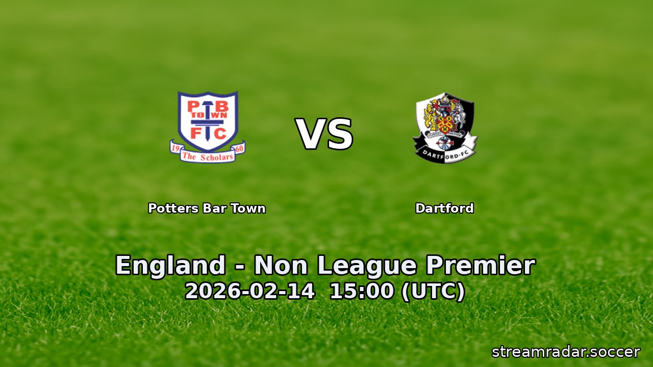 Potters Bar Town vs Dartford