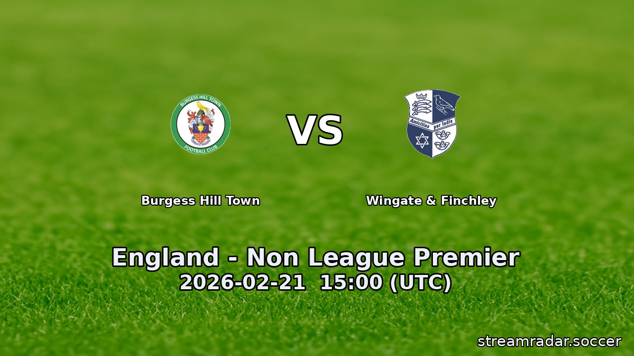 Burgess Hill Town vs Wingate & Finchley
