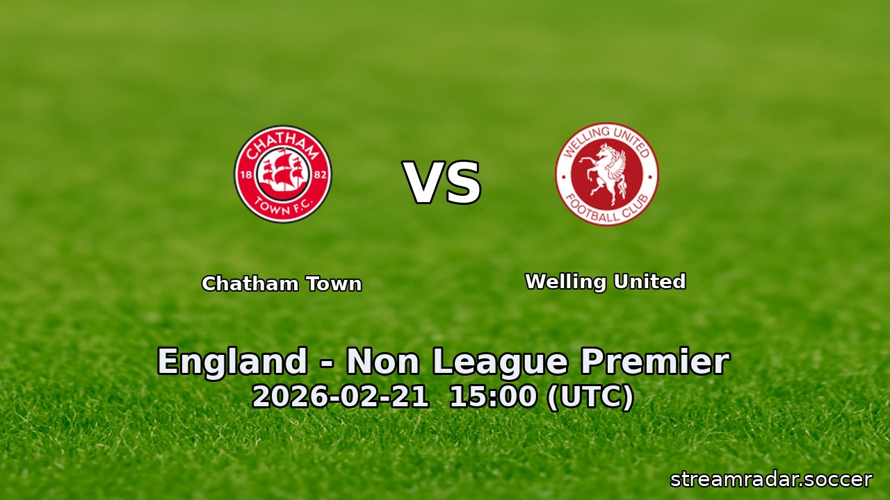 Chatham Town vs Welling United