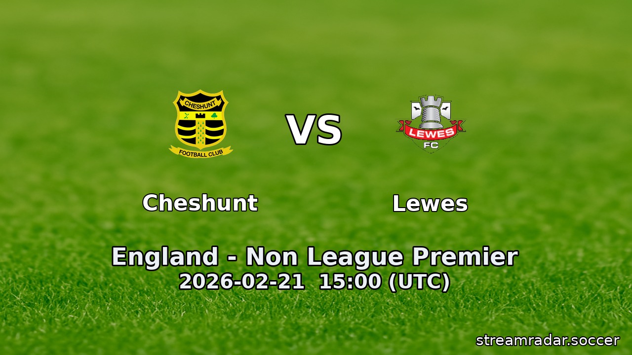 Cheshunt vs Lewes