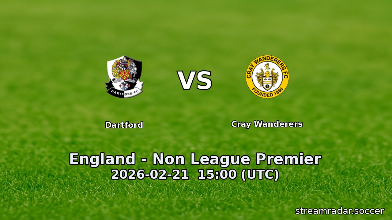 Dartford vs Cray Wanderers