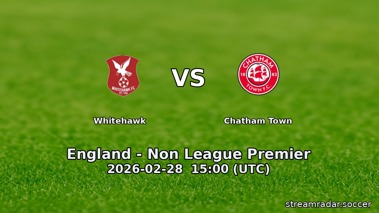 Whitehawk vs Chatham Town