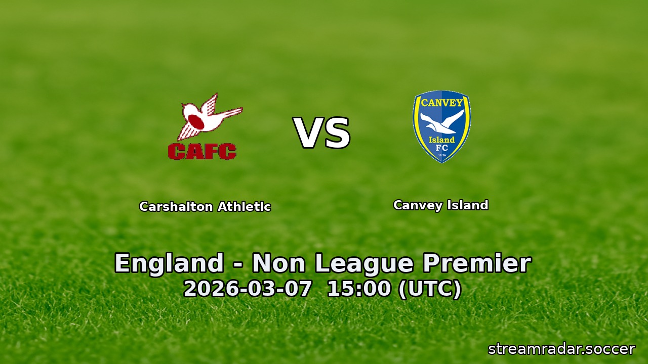 Carshalton Athletic vs Canvey Island