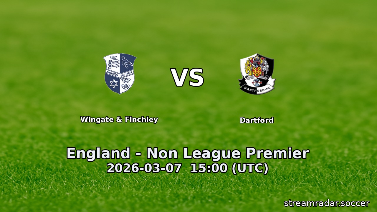 Wingate & Finchley vs Dartford
