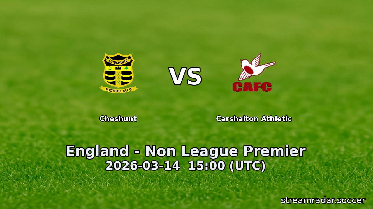 Cheshunt vs Carshalton Athletic