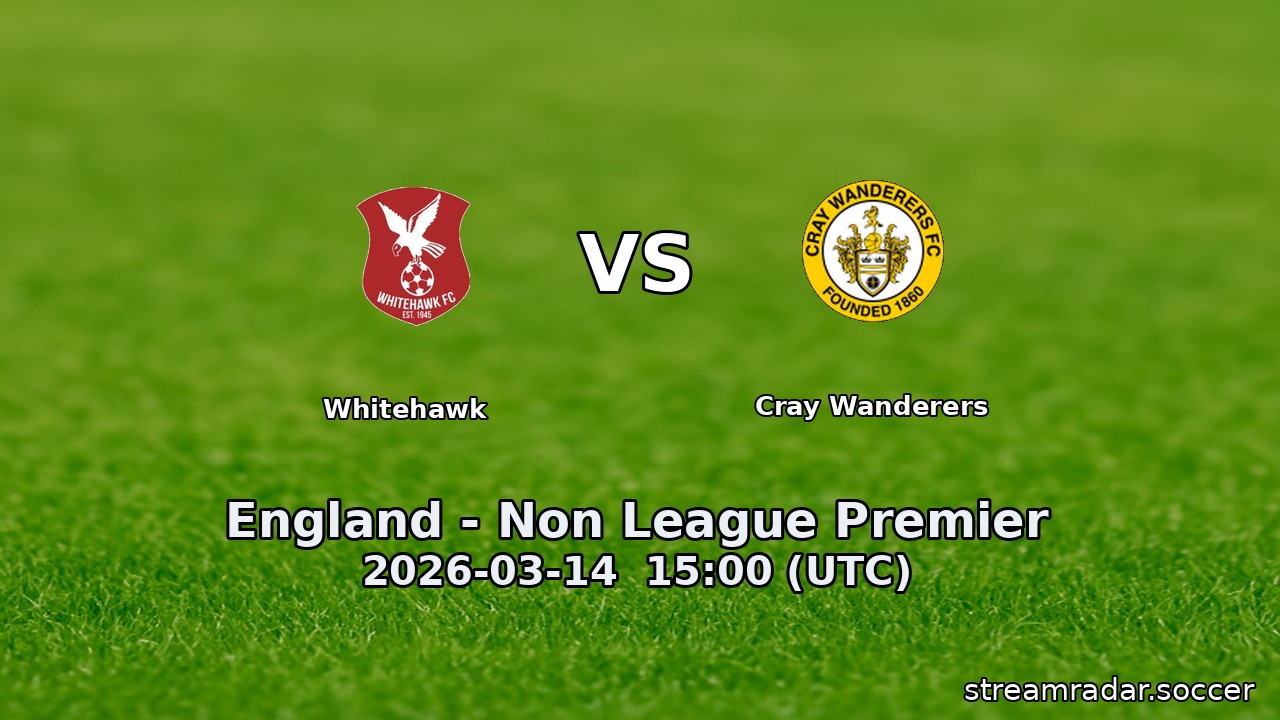 Whitehawk vs Cray Wanderers