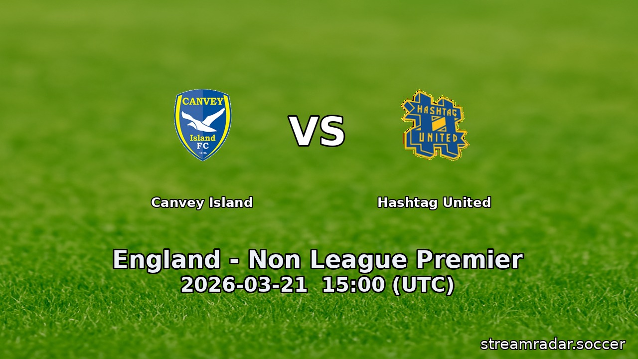 Canvey Island vs Hashtag United