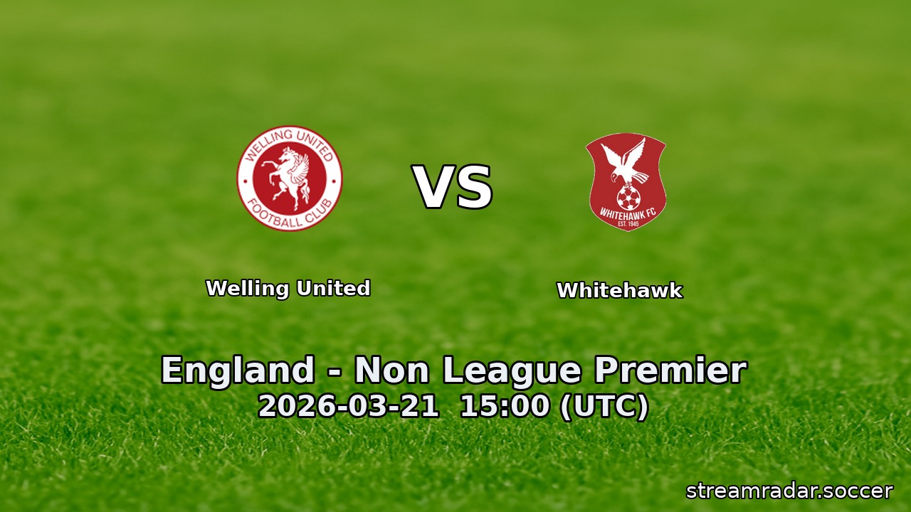 Welling United vs Whitehawk