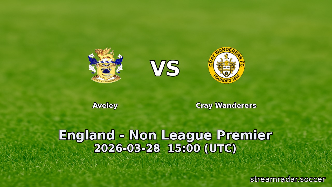 Aveley vs Cray Wanderers