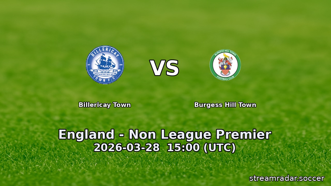 Billericay Town vs Burgess Hill Town