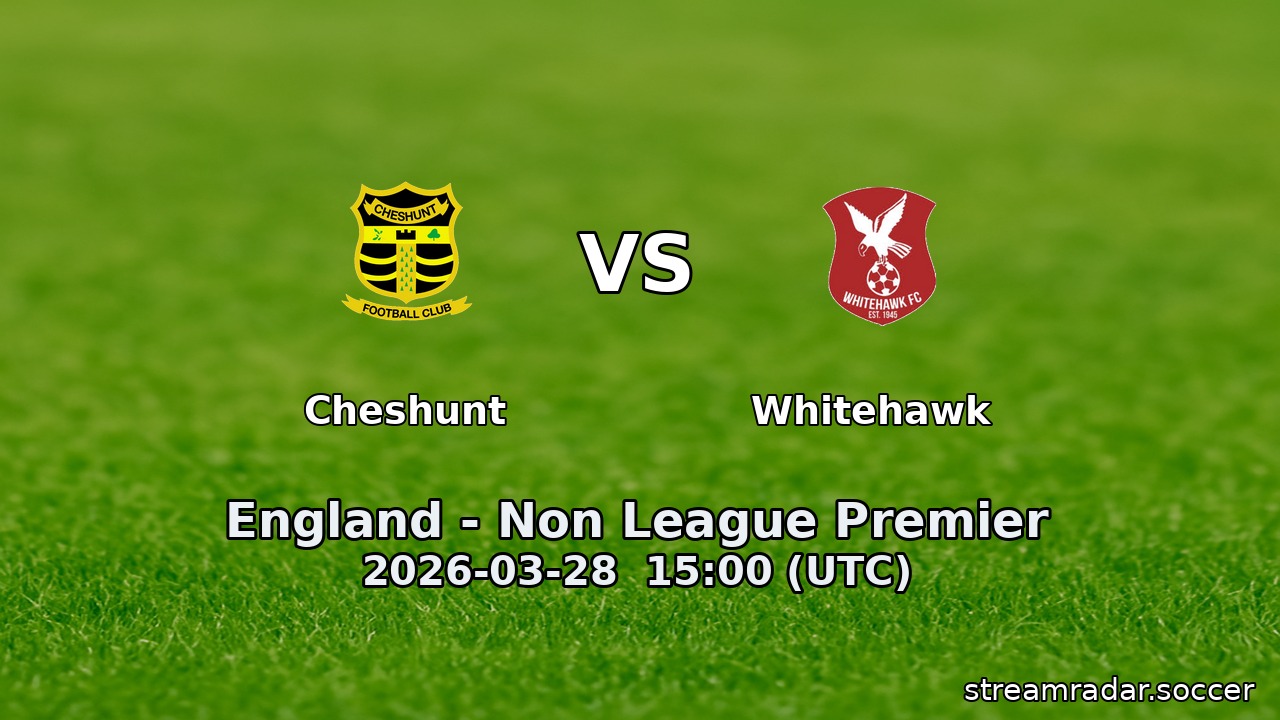 Cheshunt vs Whitehawk