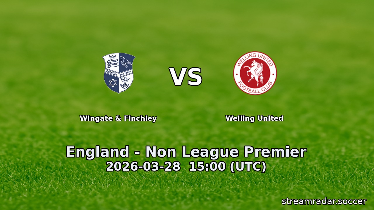 Wingate & Finchley vs Welling United