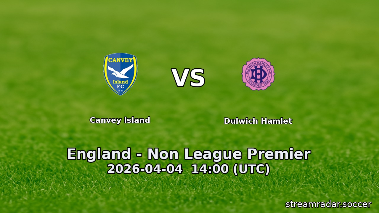 Canvey Island vs Dulwich Hamlet