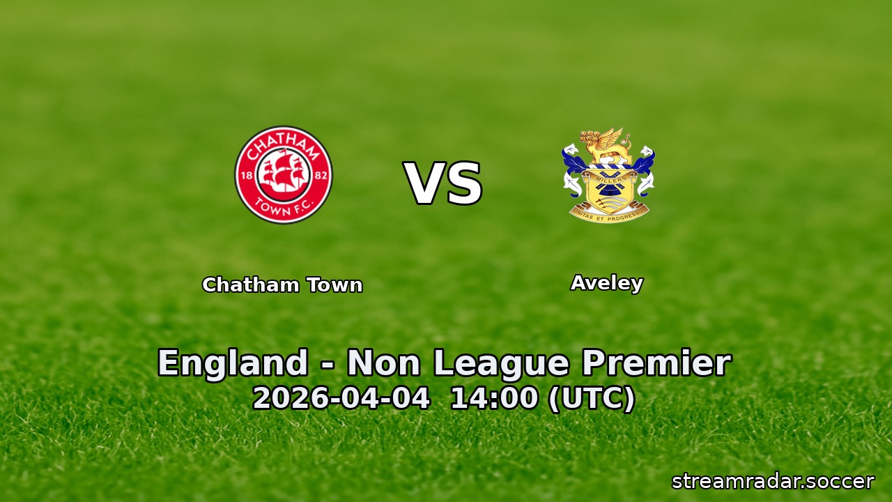 Chatham Town vs Aveley